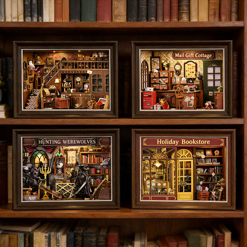 Engraved Wood Frame - Kendin Yap 3D Ahşap Kitap Köşesi