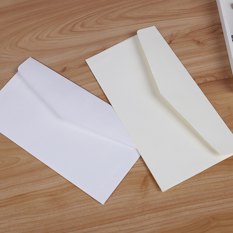 Wax Seal Letter Kit - 10 adet Klasik Kağıt Zarflar Beyaz