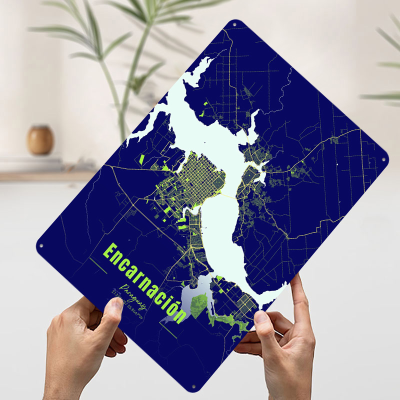 Encarnación Dekorasyon Ev Deko - Custom Map Poster incelemesi ve fiyatı