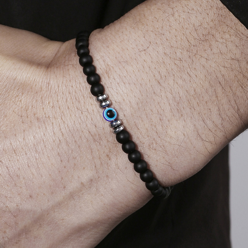 Trendy 4mm Obsidyen Hematit Do - Coordinates Bracelet incelemesi ve fiyatı